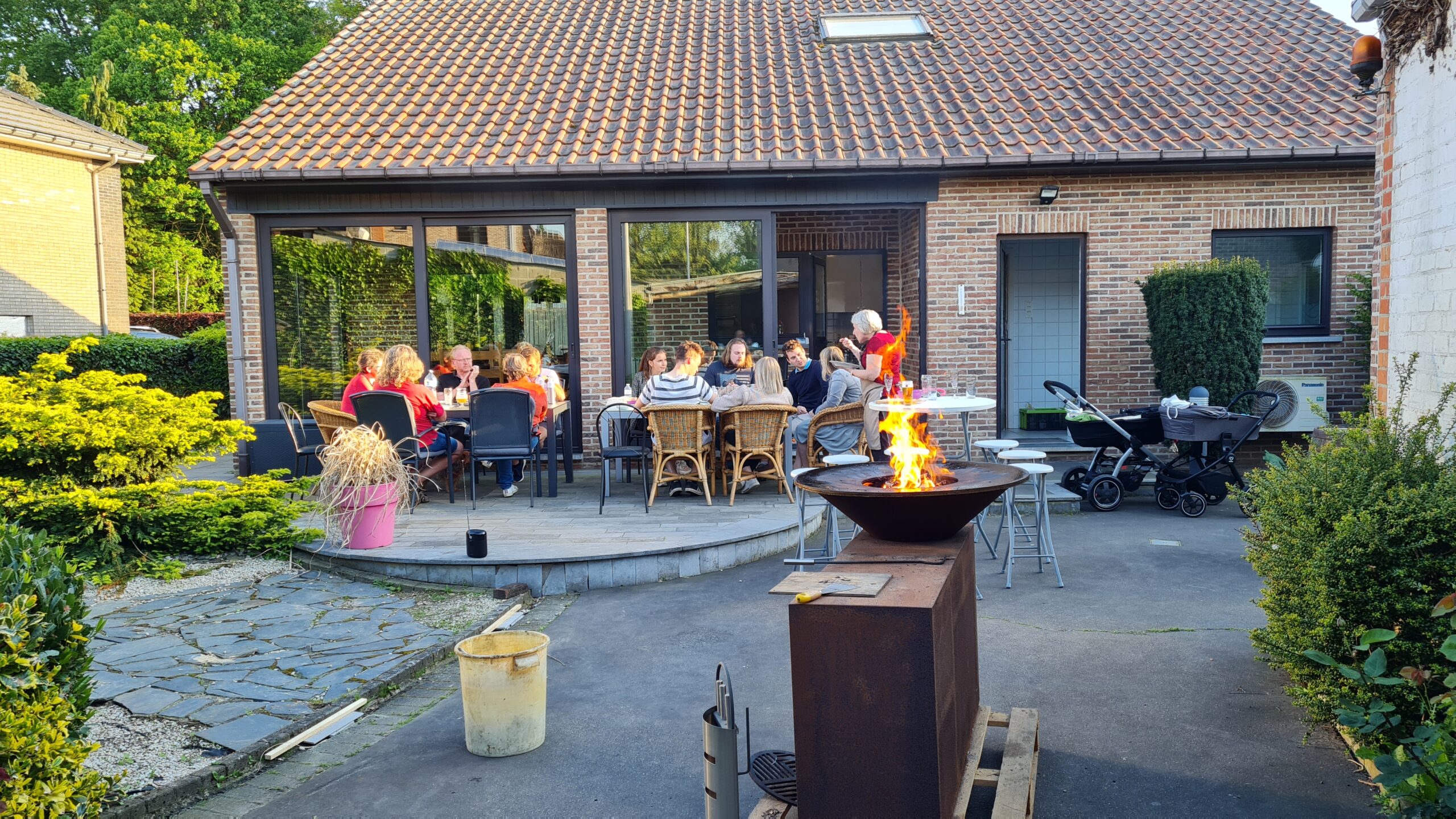 Gezellig op het terras van de vakantiewoning