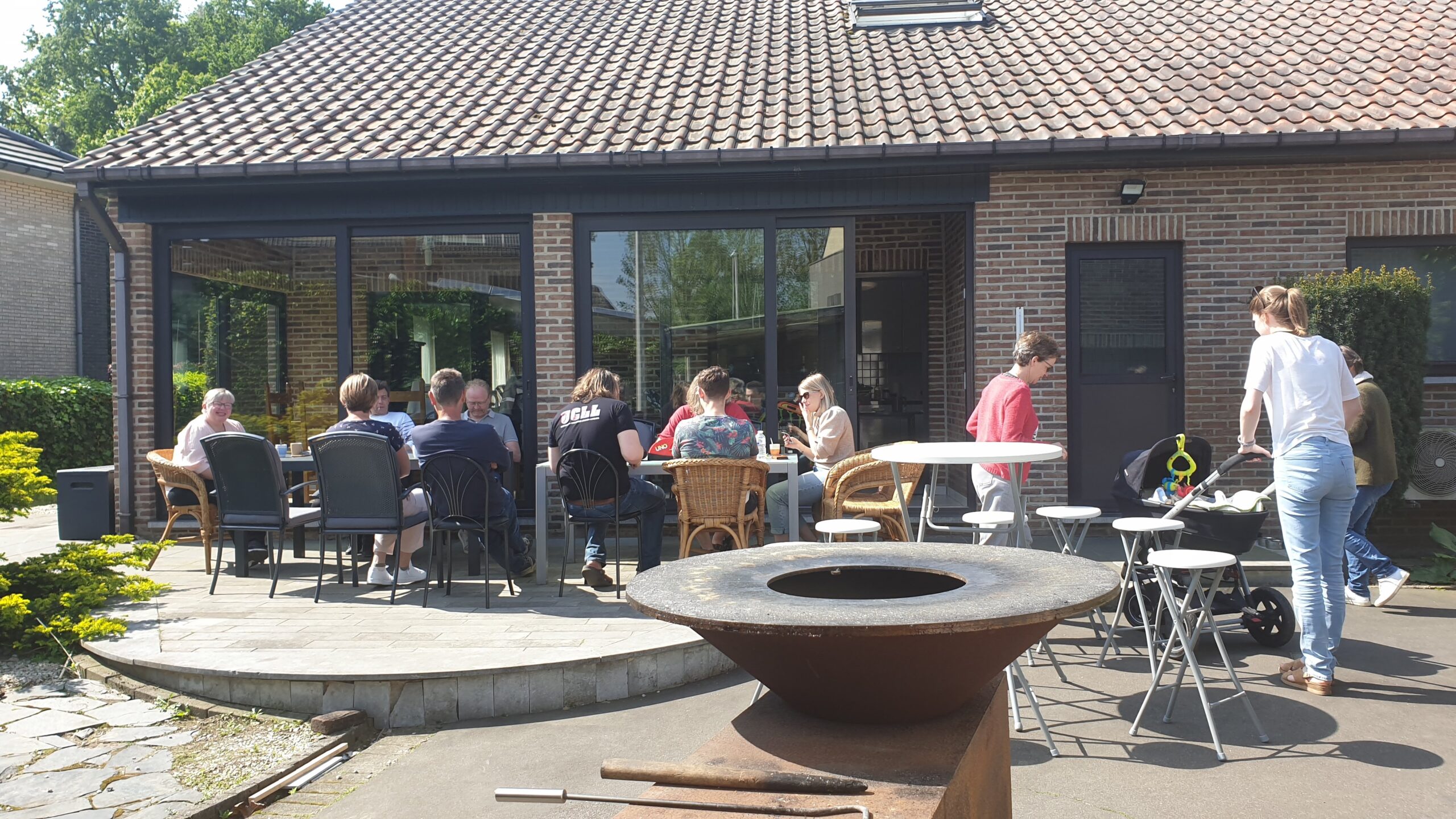 Gezellig op het terras van de vakantiewoning